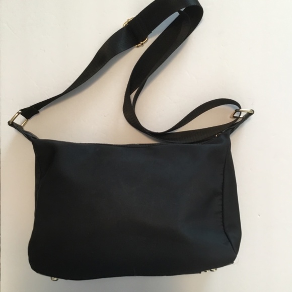 Ellen Tracy Black Canvas Purse - Picture 2 of 3
